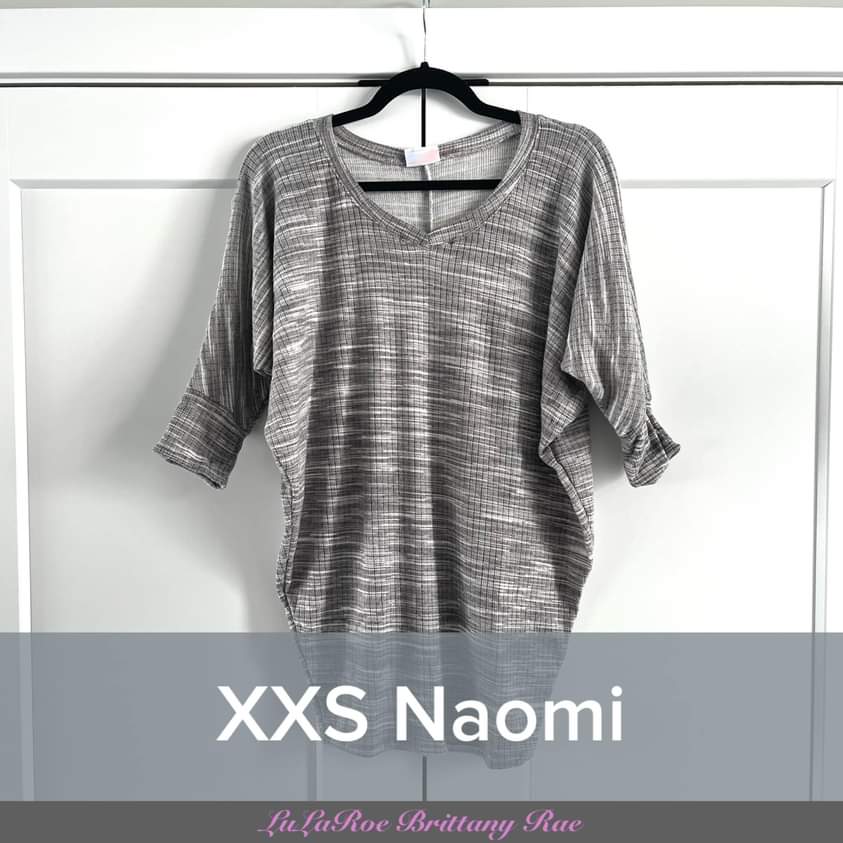 Naomi 3/4 Sleeve V Neck Tunic XXS  LuLaRoe & Life.Styled by Brittany