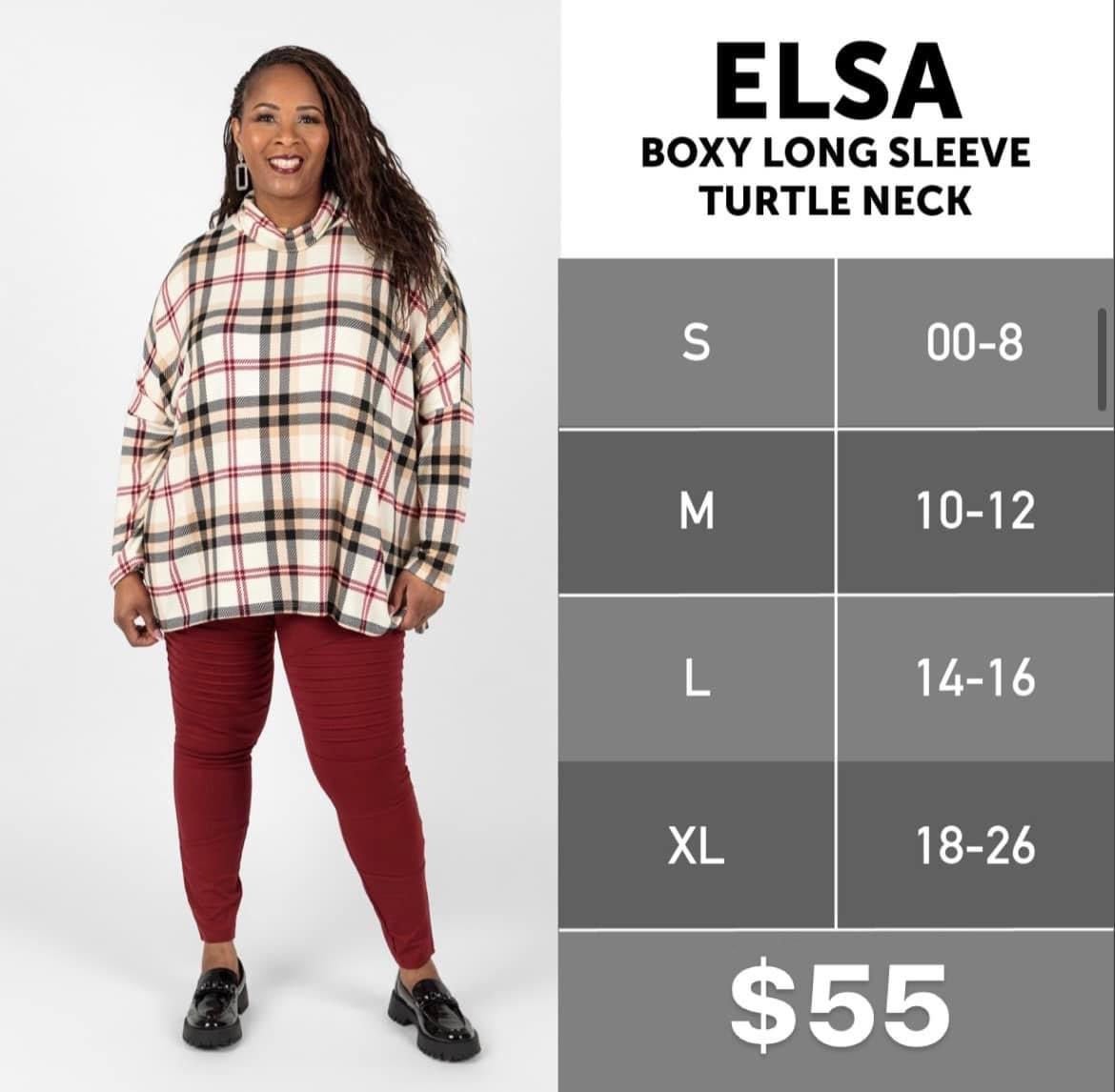 Elsa Boxy Long Sleeve Turtleneck L